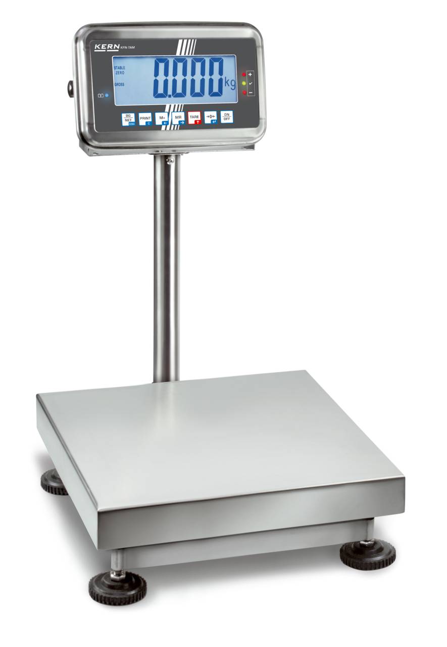 Platten-Waage - Edelstahl - bis 10 kg - Ablesbarkeit 1 g - Betriebsdauer bis zu 70 h