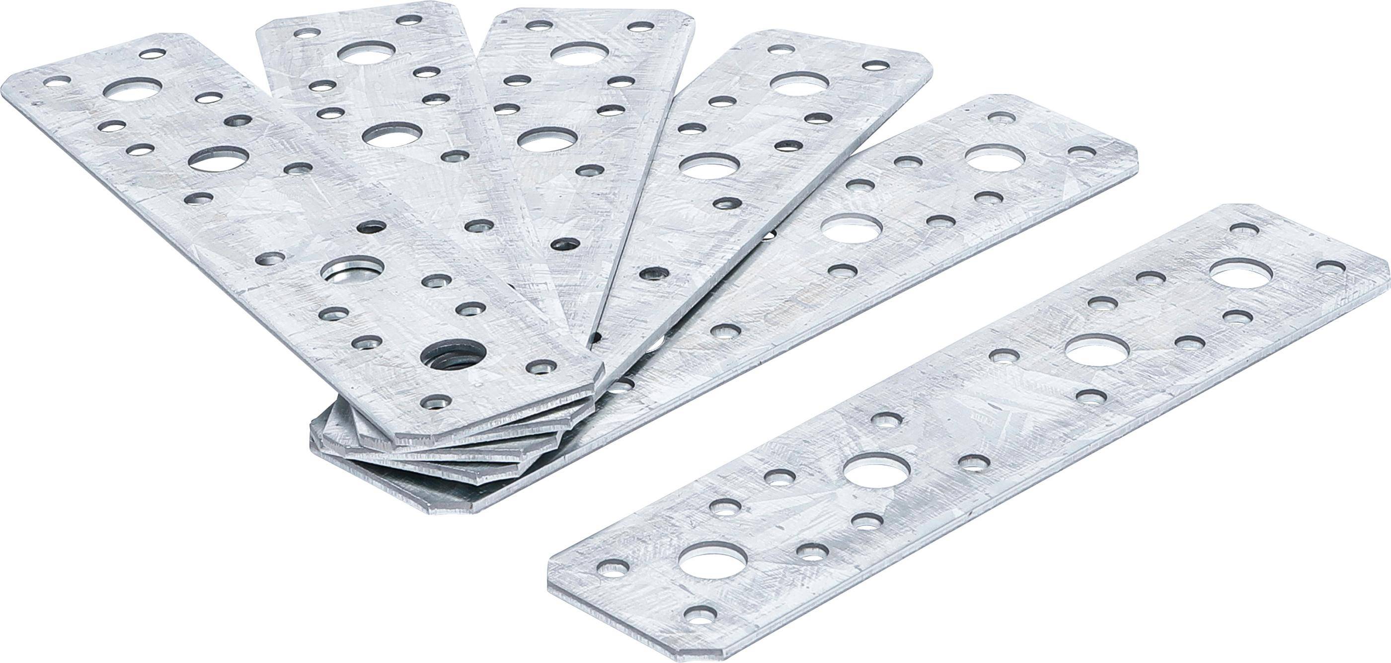 BGS Diy Flachverbinder-Satz | 180 x 40 x 2,5 mm | 6-tlg.