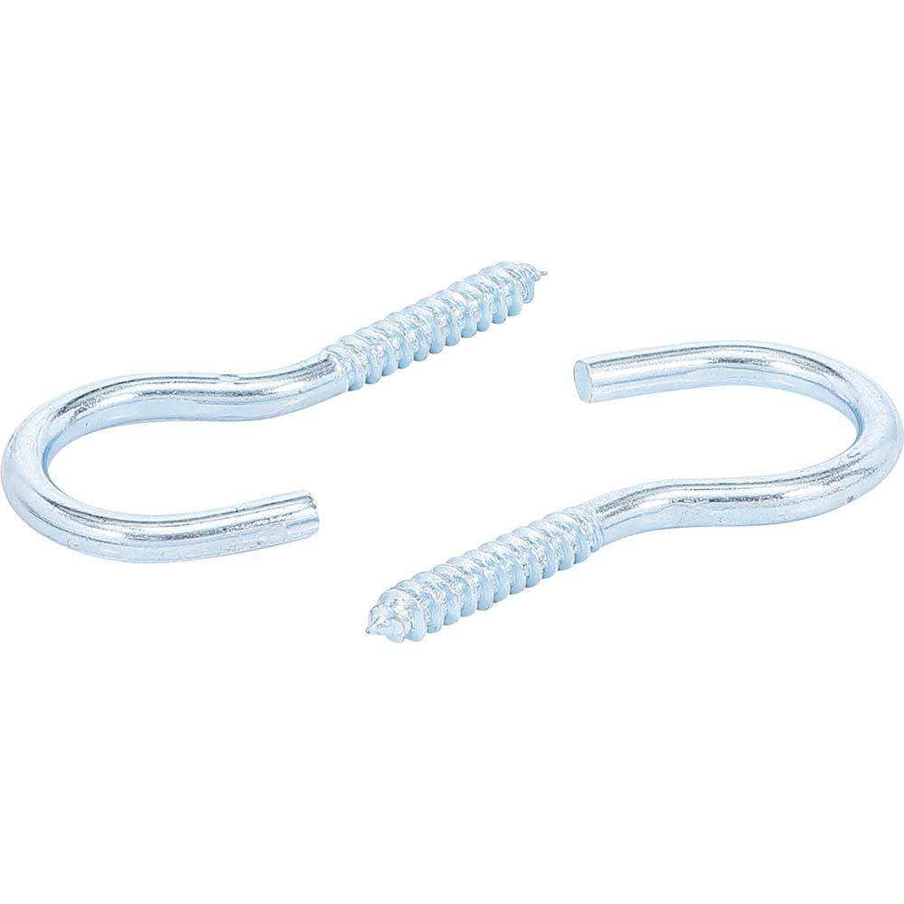 Schraubhaken - offene, gebogene Ausführung - Gesamtlänge 90 mm - Inhalt 2 Stück