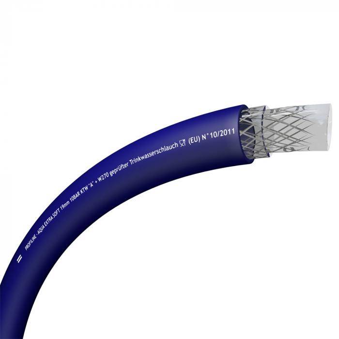 Mehrschichtiger PE-Schlauch Profiline Aqua Extra Soft - Polyethylen - Innen-Ø 25 mm - Außen-Ø 33,5 mm - Länge 50 m - Farbe blau - Preis per Rolle