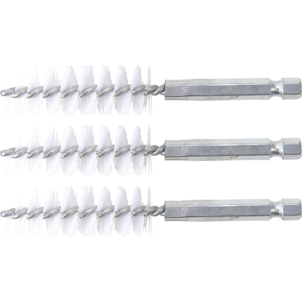 Nylonbürste - Größe 16 mm - Antrieb Außensechskant 6,3 mm (1/4'')