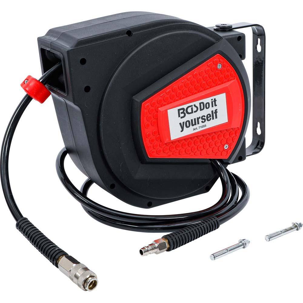 Druckluftschlauch - mit automatischem Aufroller - Schlauchlänge 10 m