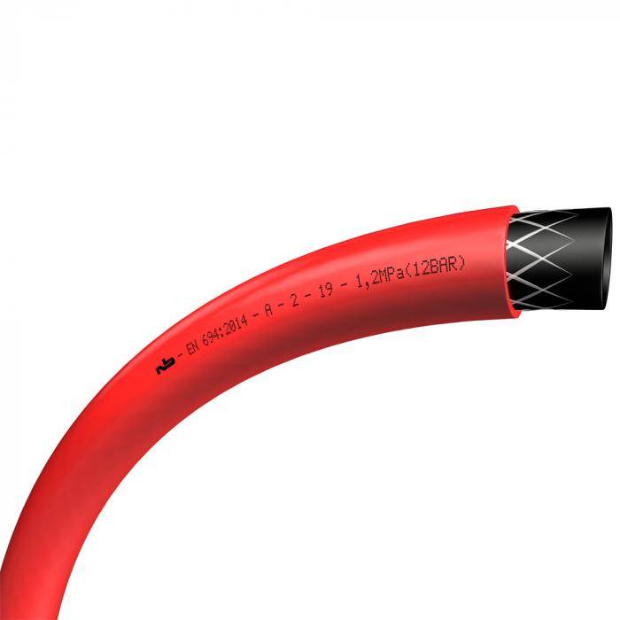 PVC-Schlauch T 694 - Innen-Ø 25 mm - Außen-Ø 32 mm - Länge 30 m - Farbe rot - Preis per Rolle