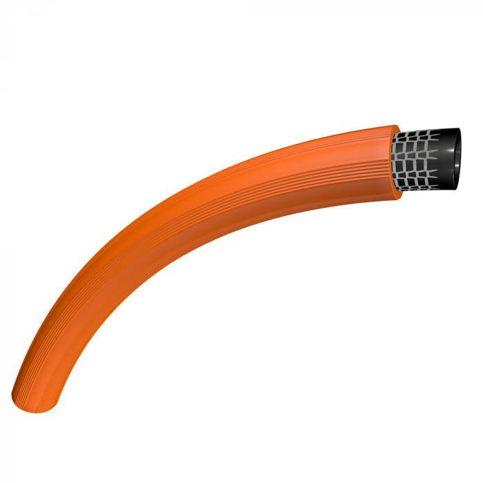 Dreischichtiger Trikotgewebeschlauch Rubvyl® - Innen-Ø 19 mm - Außen-Ø 25 mm - Länge 40 m - ziegelsteinrot - Preis per Rolle