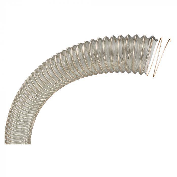 Absaug- und Förderschlauch Windflex® 400 PU - Polyurethan-Ester-Wand - Innen-Ø 120 mm - Länge 10 m - Preis per Rolle