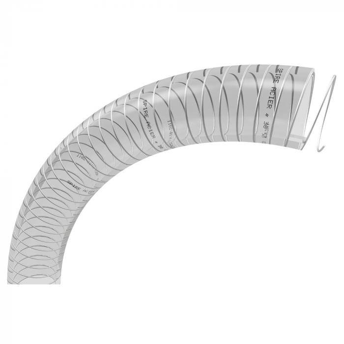 PVC-Spiralschlauch Spire Acier - Innen-Ø 30 mm - Außen-Ø 38 mm - Länge 30 m - Preis per Rolle