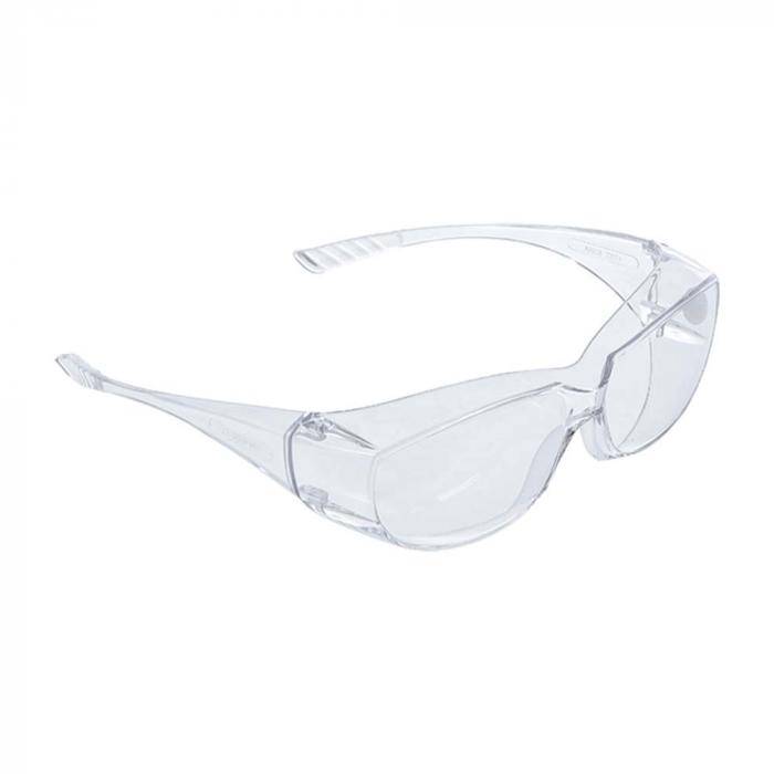 Schutzbrille - großes Sichtfeld - transparent - Material Polycarbonat - DIN EN 166 - Gewicht 40 g