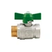 Kugelhahn - voller Durchgang, DVGW konform - Gewindegröße (AG/IG) 1/2'' - mit T-Griff - Druck 50 bar Kugelhahn - voller Durchgang, DVGW konform - Gewindegröße (AG/IG) 1/2'' - mit T-Griff - Druck 50 bar