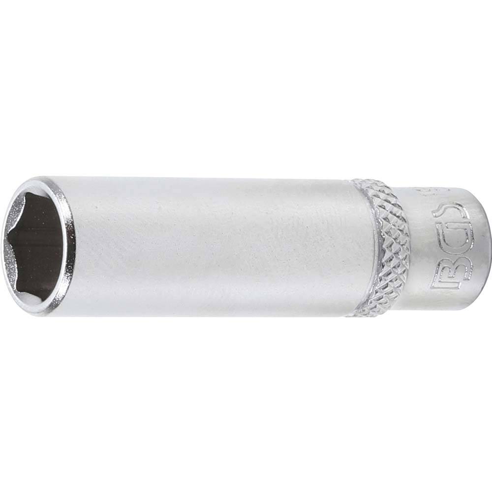 Steckschlüssel-Einsatz - tiefe Ausführung - Abtrieb Sechskant - Innenvierkant SW 3/8 ''