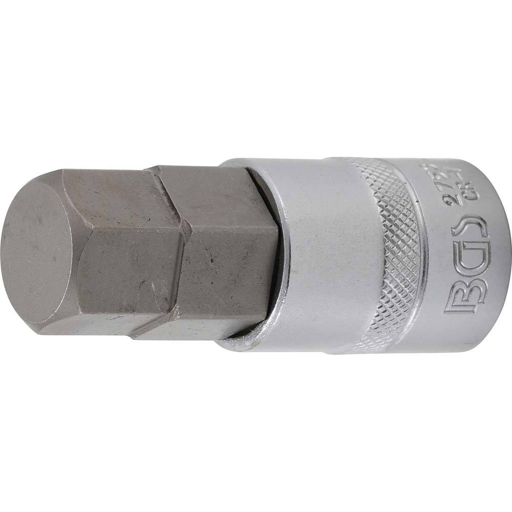 Bit-Einsatz - Länge 70 mm - Innensechskant 13/16 '' - Antrieb Innenvierkant