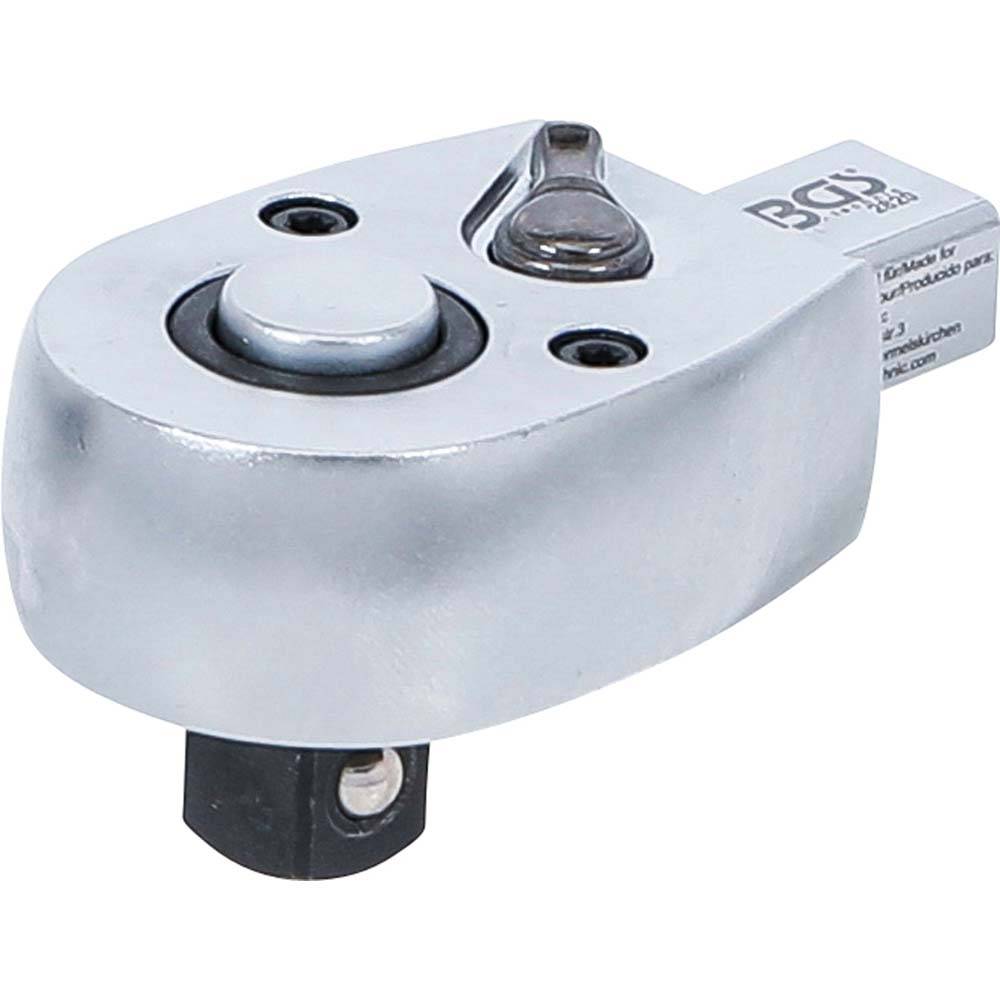 Einsteck-Umschaltknarre - Abtriebsprofilgröße 10 mm - Aufnahme 9 x 12 mm