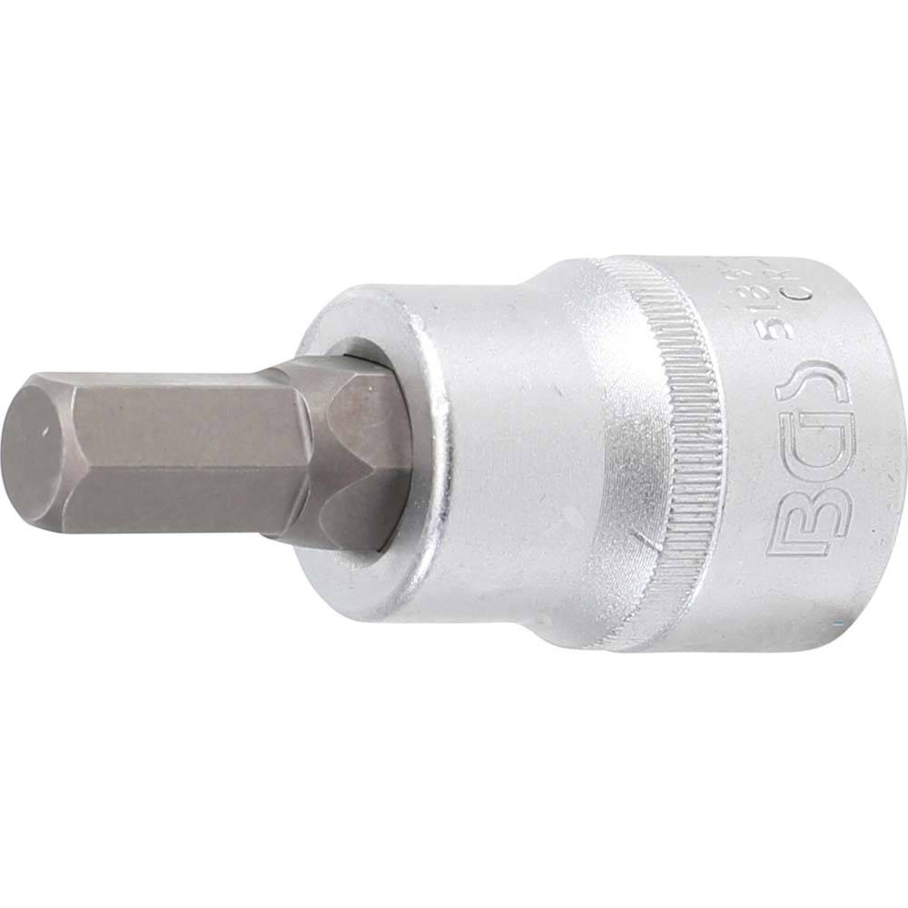 Bit-Einsatz - Abtriebsprofil Innensechskant 14 mm - Antriebsprofil Innenvierkant 20 mm
