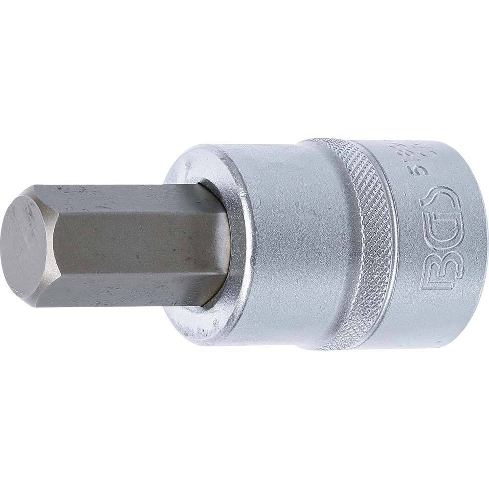 Bit-Einsatz - Abtriebsprofil Innensechskant 19 mm - Antriebsprofil Innenvierkant 20 mm