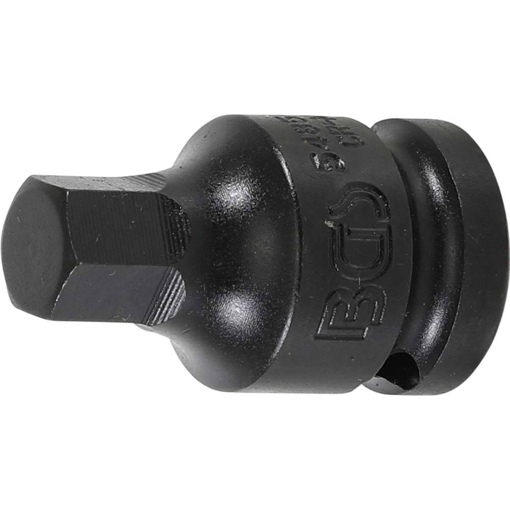 Kraft-Bit-Einsatz - Abtriebsprofilgröße 12 mm - max. Drehmoment 444 Nm - Antrieb Innenvierkant 12,5 mm (1/2")