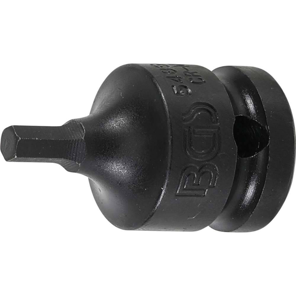 Kraft-Bit-Einsatz - Abtriebsprofilgröße 5 mm - max. Drehmoment 36 Nm - Antrieb Innenvierkant 12,5 mm (1/2")