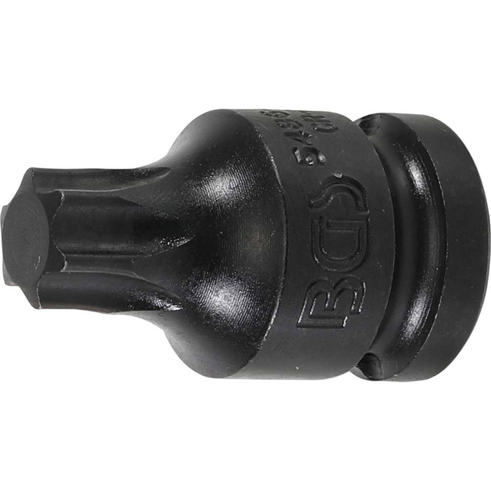 Kraft-Bit-Einsatz - Abtriebsprofilgröße T60 - Antrieb Innenvierkant 12,5 mm (1/2")