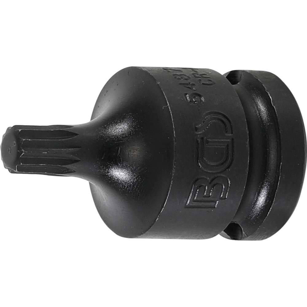 Kraft-Bit-Einsatz - Antriebs Innenvierkant 12,5 mm (1/2 '') - Innenvielzahn M8