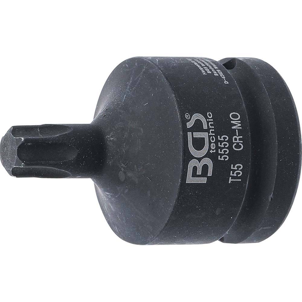 Kraft-Bit-Einsatz - Antrieb Innenvierkant 20 mm (3/4") - Abtriebsprofil T-Profil T55