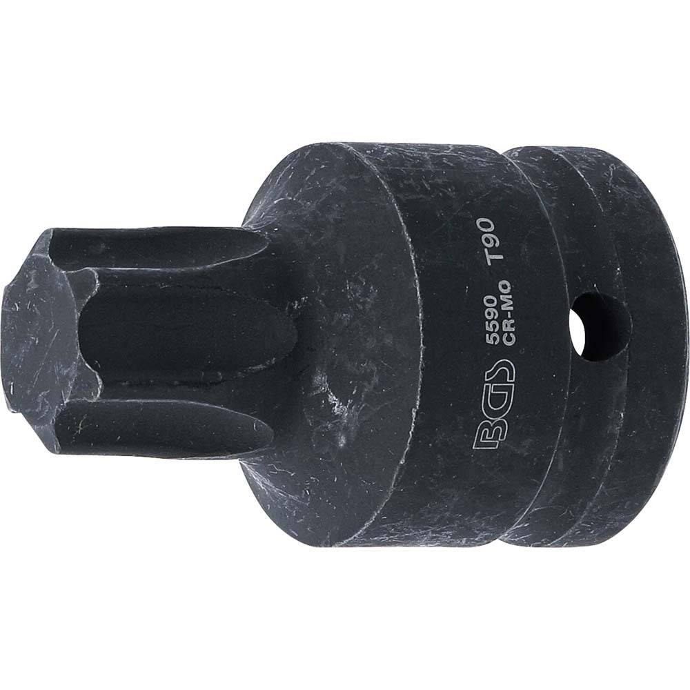 Kraft-Bit-Einsatz - Antrieb Innenvierkant 20 mm (3/4") - Abtriebsprofil T-Profil T90