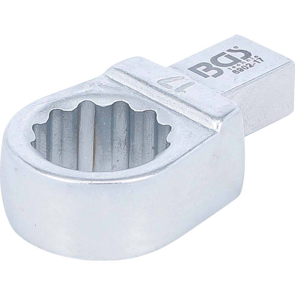 Einsteck-Ringschlüssel - Schlüsselweite 17 mm - Aufnahme 9 x 12 mm