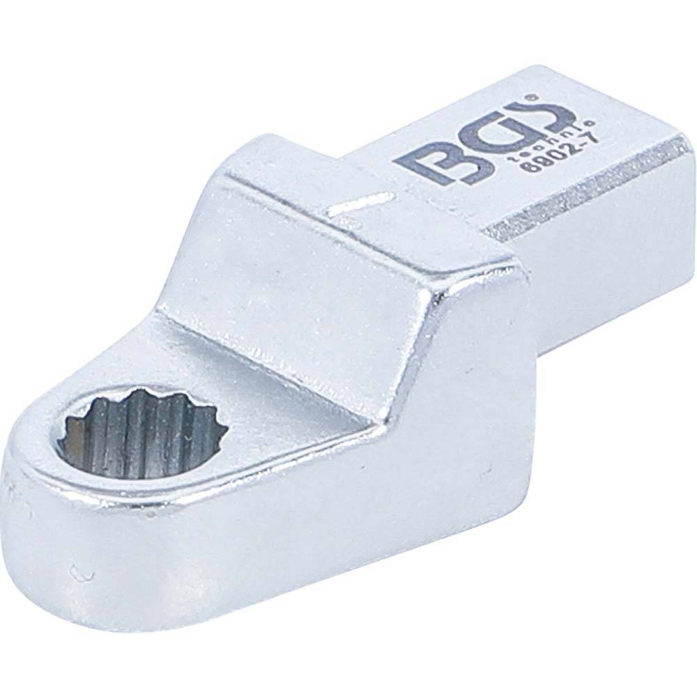 Einsteck-Ringschlüssel - Schlüsselweite 7 mm - Aufnahme 9 x 12 mm