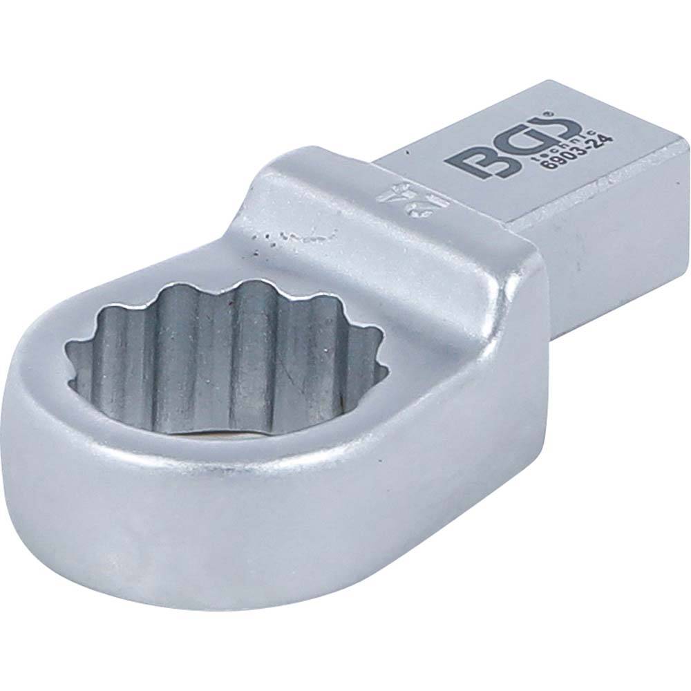 Einsteck-Ringschlüssel - Schlüsselweite 24 mm - Aufnahme 14 x 18 mm