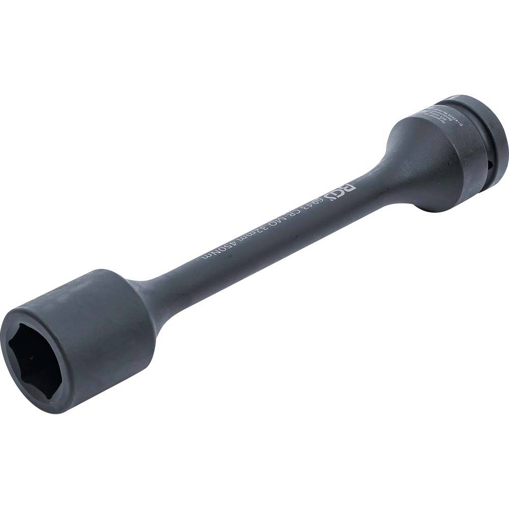 Torsionskraft-Steckschlüsseleinsatz - Antrieb Innenvierkant - Abtrieb Sechskant - Schlüsselweite 32 mm - Drehmoment 450 Nm