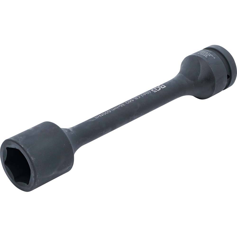 Torsionskraft-Steckschlüsseleinsatz - Antrieb Innenvierkant - Abtrieb Sechskant - Schlüsselweite 36 mm - Drehmoment 600 Nm