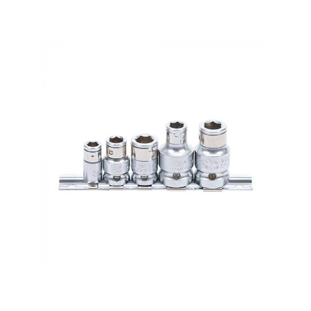 Bit-Adapter-Satz - mit Haltekugel - Antrieb Innenvierkant - Abtrieb Innensechskant - 5-tlg.