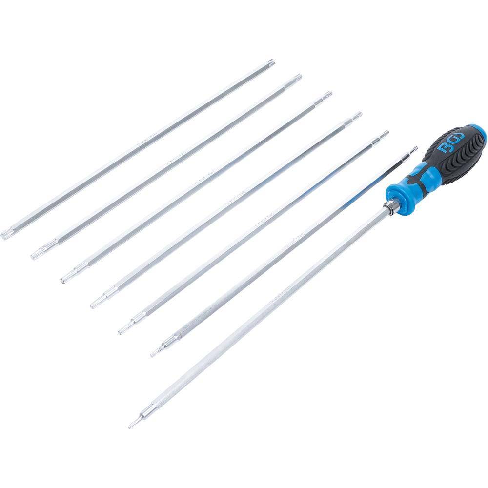 Schraubendreher-Satz mit Wechselklingen - T-Profil (für Torx) - T-Profil (für Torx) mit Bohrung - 8-tlg.
