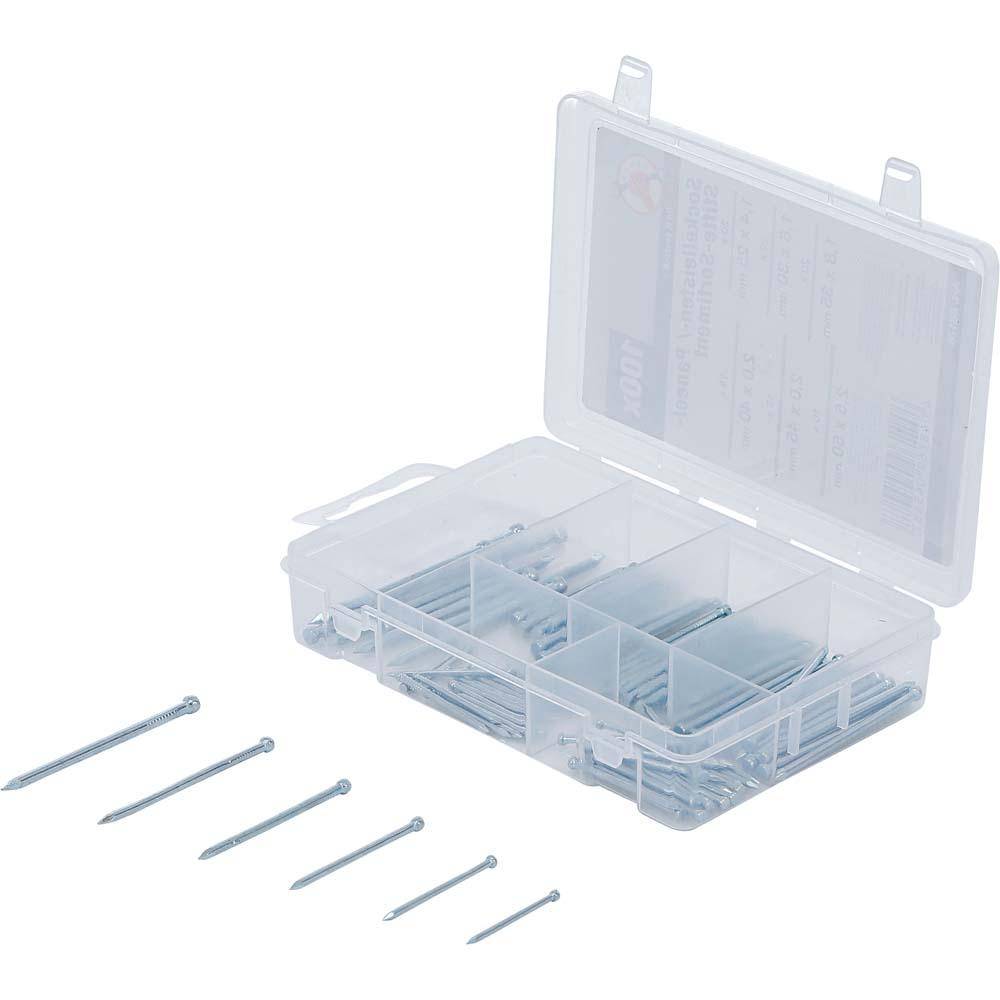 Sockelleistenstifte-Sortiment - Inhalt 100 Stück in 6 Größen