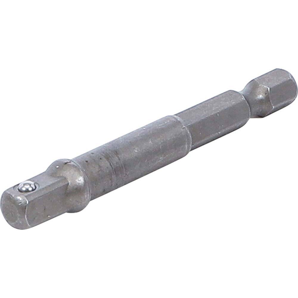 Adapter für Bohrmaschinen - Antrieb Außensechskant 6,3 mm (1/4") - Abtrieb Außenvierkant 6,3 mm (1/4")