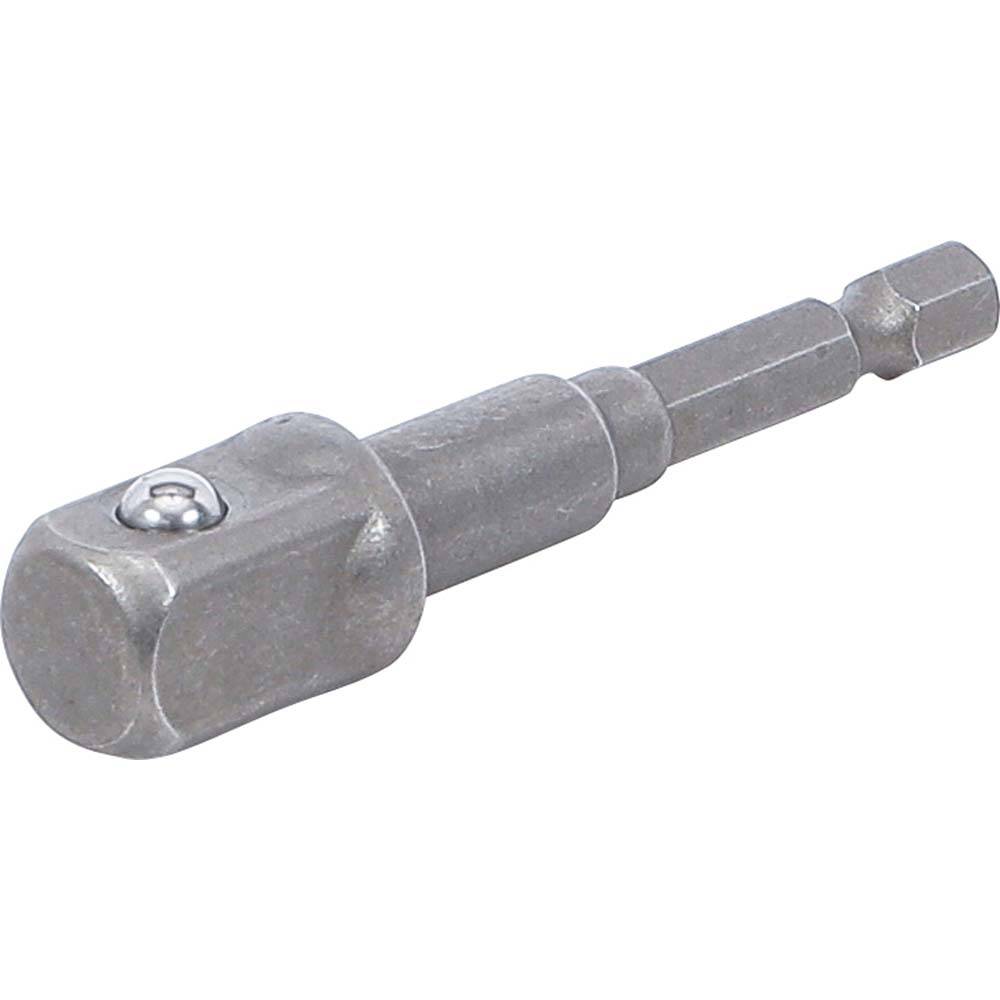 Adapter für Bohrmaschinen - Antrieb Außensechskant 6,3 mm (1/4") / Abtrieb Außenvierkant 12,5 mm (1/2")