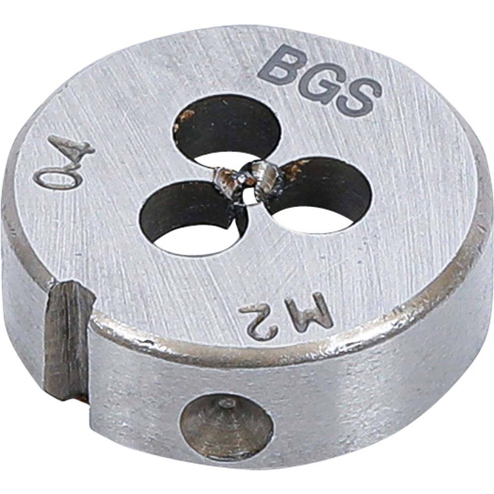 Schneideisen - M2 x 0,4 x 25 mm - für Gewinde/Steigung M2 x 0,4 - Material Werkzeugstahl