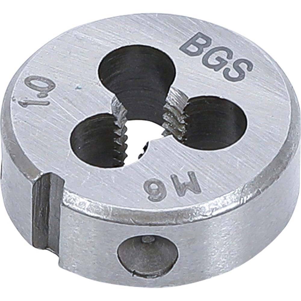 Schneideisen - M6 x 1,0 x 25 mm - für Gewinde/Steigung M6 x 1,0 - Material Werkzeugstahl
