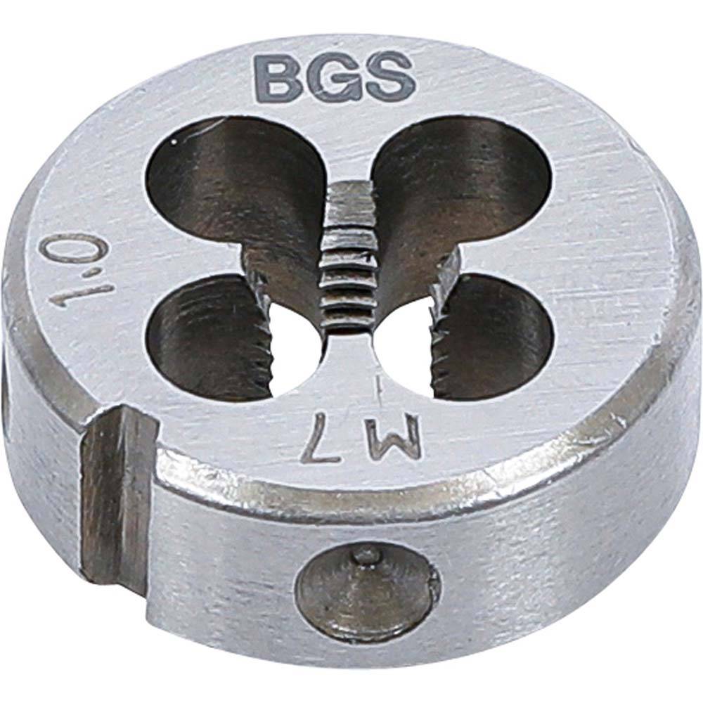 Schneideisen - M7 x 1,0 x 25 mm - für Gewinde/Steigung M7 x 1,0 - Material Werkzeugstahl