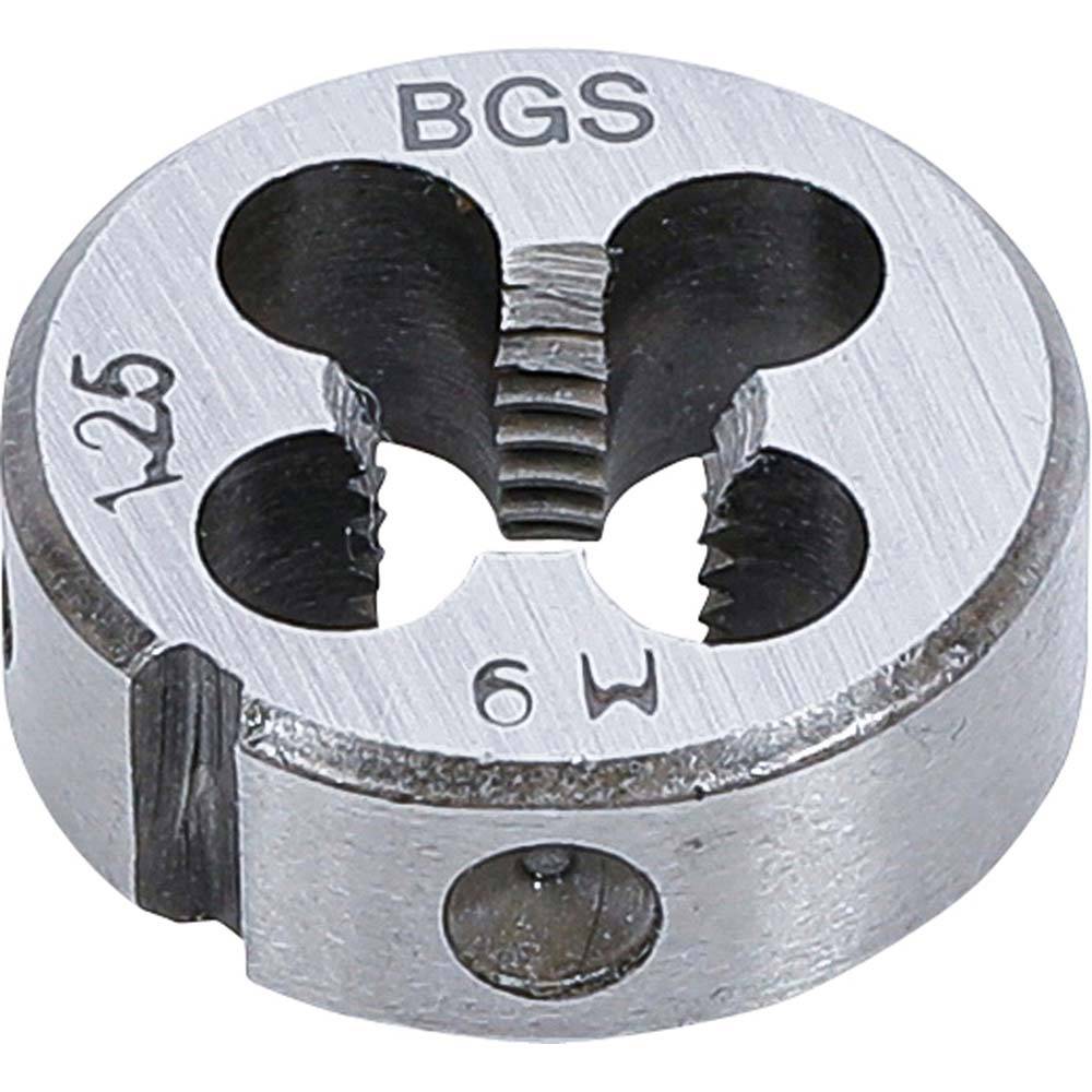 Schneideisen - M9 x 1,25 x 25 mm - für Gewinde/Steigung M9 x 1,25 - Material Werkzeugstahl