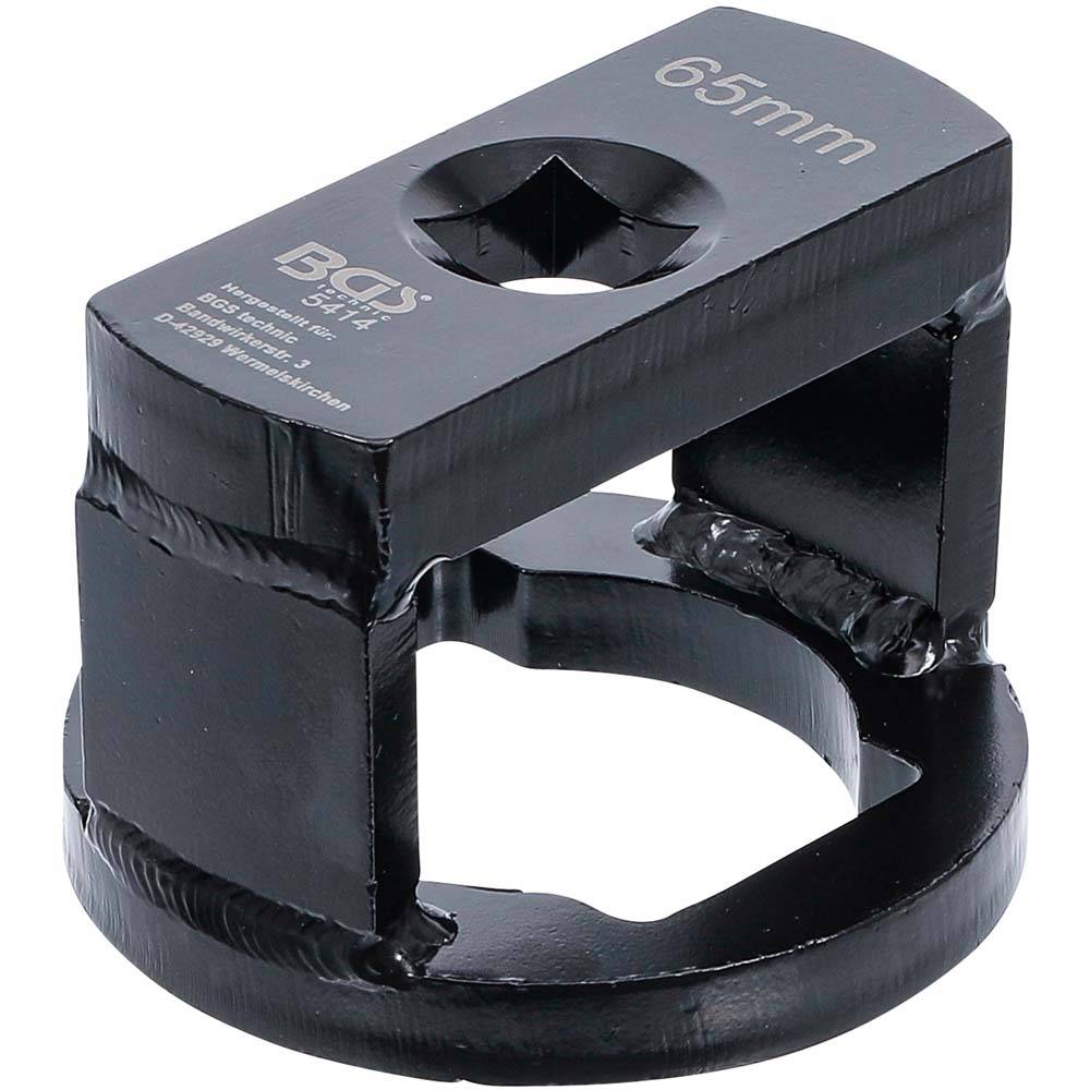 Achsmuttern-/Radkapselschlüssel - Material Werkzeugstahl (C45) - passend für BPW-Achsen - Schlüsselweite 65 x 40 mm - Länge 68 mm