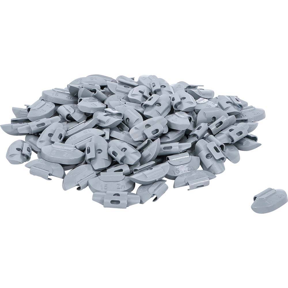 Auswuchtgewichte - für Stahlfelgen - Material Zink - Gewicht 15 g - Inhalt 100 Stk.