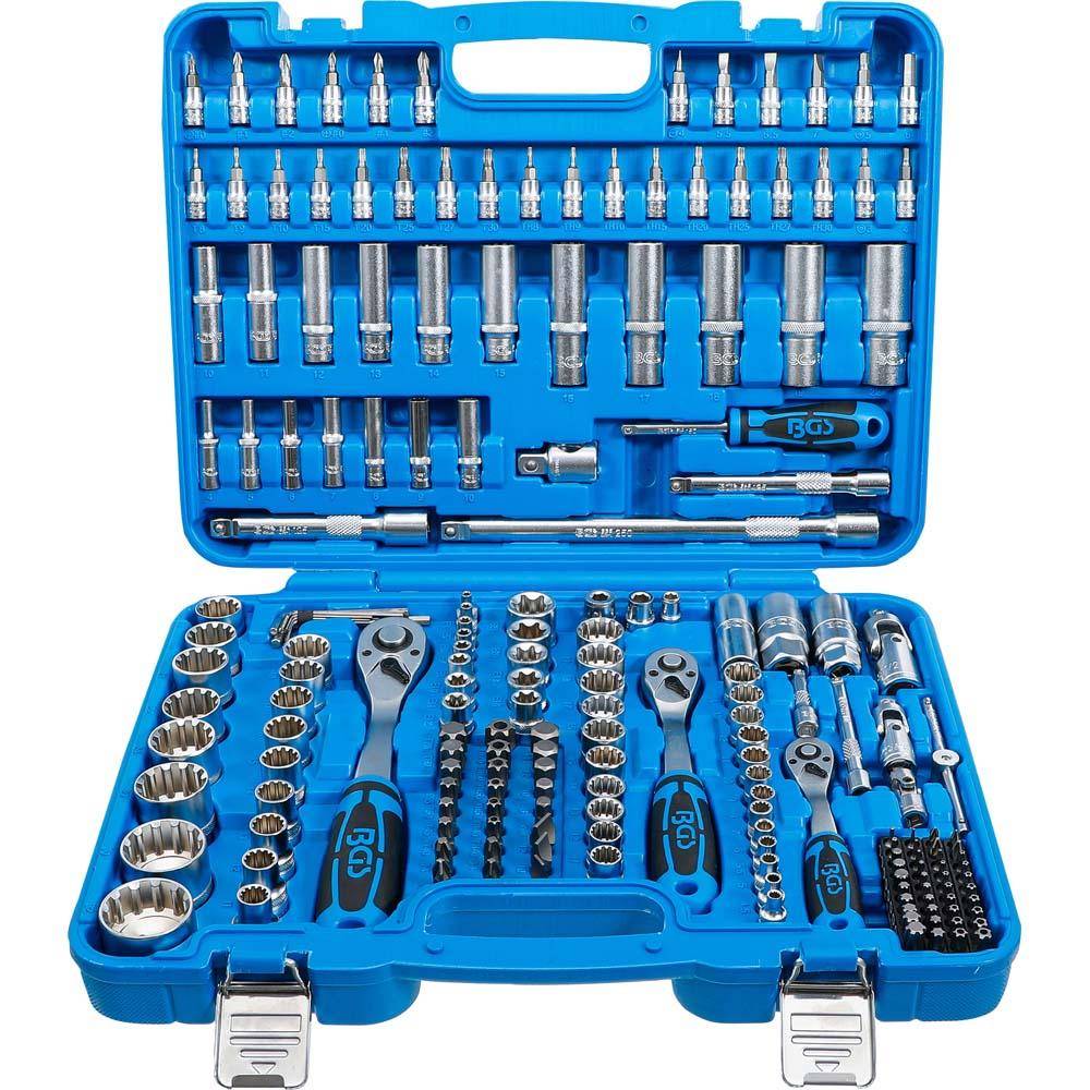 Steckschlüssel-Satz "Gear Lock" - Antrieb 6,3 mm (1/4") - 10 mm (3/8") - 12,5 mm (1/2") - 192-tlg.