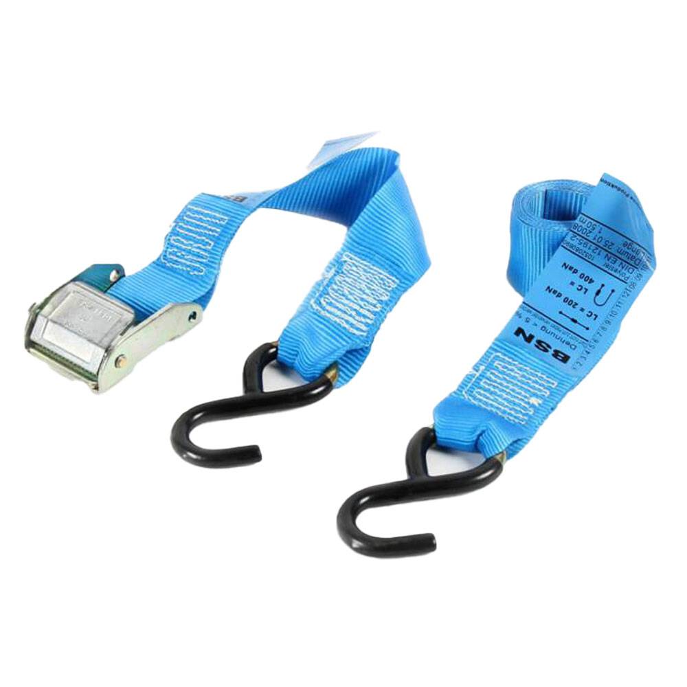 Zurrgurt - Zugkraft 200 daN - 50 mm breit - zweiteilig - Länge 2,5 m - Farbe blau