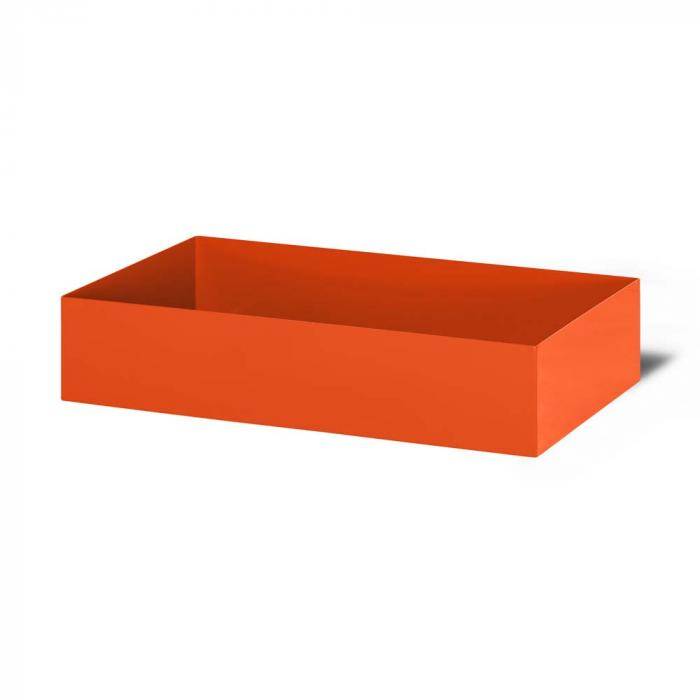 Einschubwanne Typ RW-1 - passend für Stapelrahmen Typ RSG oder RSR - Farbe RAL 2004 reinorange