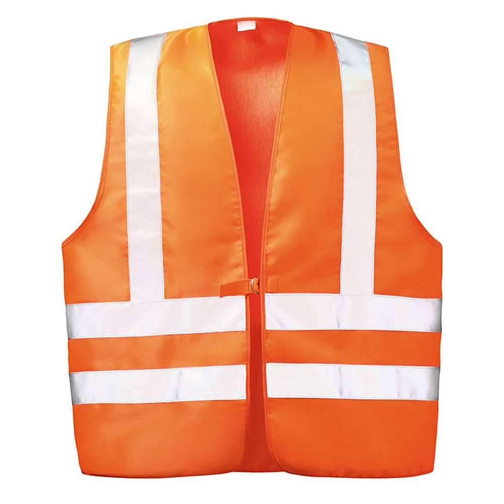 Warnweste - Gr. XL - orange - EN471 Kl. 2 - 80% PES - 20 % CO - 2 umlaufenden Reflexstreifen - "MAX"