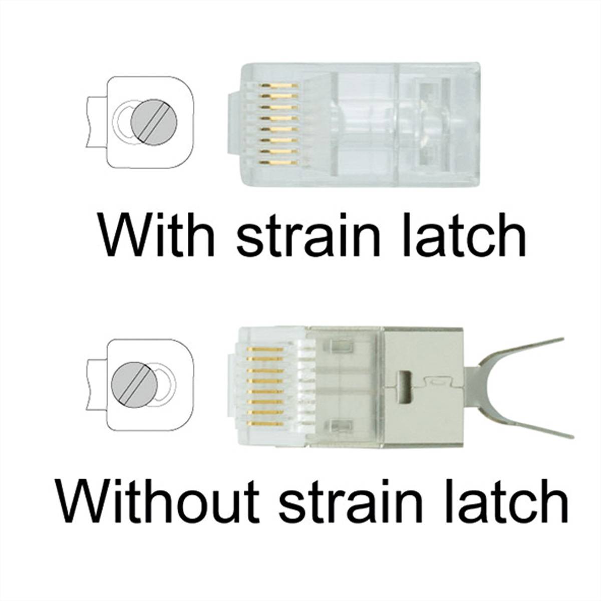VALUE Crimpzange RJ45 (8P8C) mit/ohne Schirmanschluss
