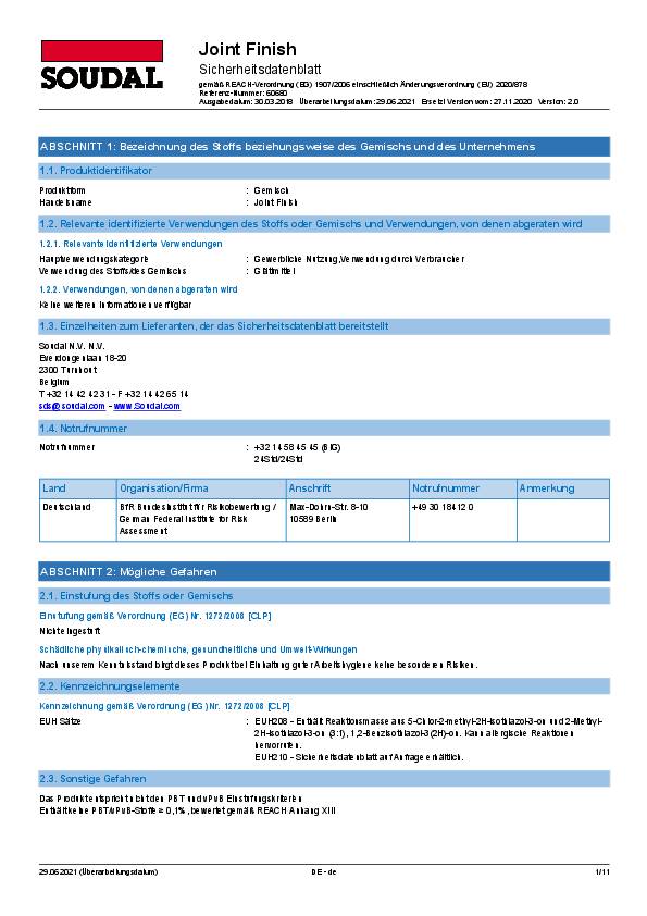 Glättmittel farblos 1l Sprühflasche SOUDAL