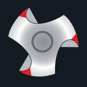 Kegel-/Entgratsenker-Bit-Satz 8-tlg.Gr.6,3-20,5mm 90Grad HSS RUKO