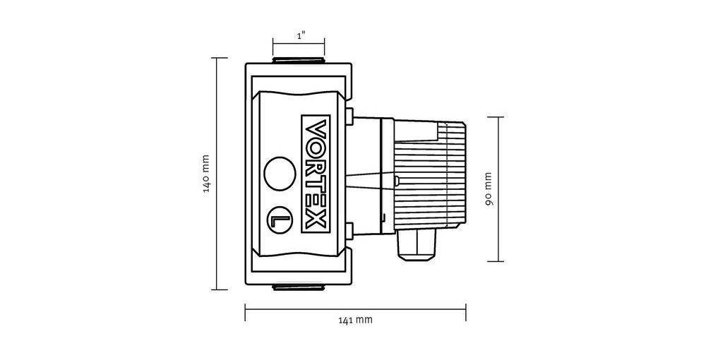 Vortex Brauchwasserpumpe BWO 200 BLUEONE ohne Regelmodul