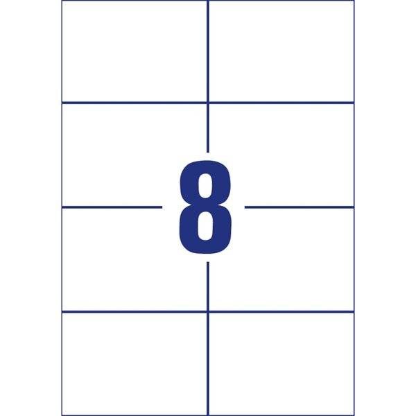 Blaue Nummer 8 zentriert auf einem weißen Gitter mit dünnen blauen Linien, wie ein Filmcountdown-Rahmen.
