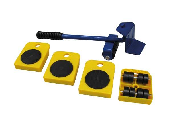 Toolland Transportroller-Set, 4 Rangierrollen, Möbelheber, Tragkraft bis zu 150 kg