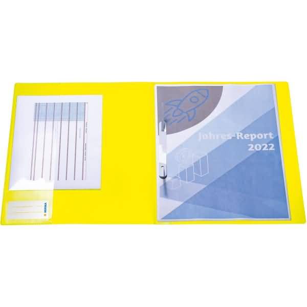Schnellhefter A4 PP Neon gelb